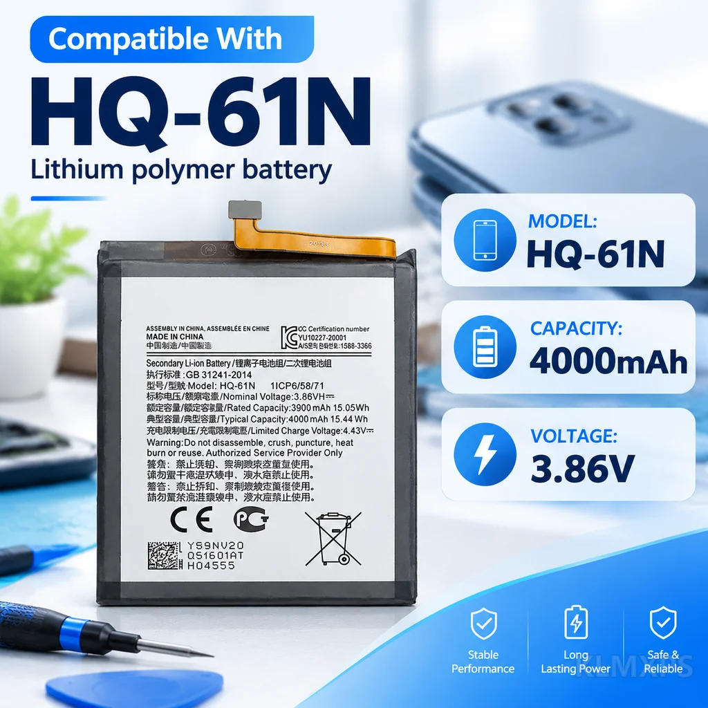 High Quality Phone Replacement Battery HQ-61N 4000mAh For Samsung Galaxy M01 SM-M015 SM-M015F SM-M015G Mobile Repair Battery
