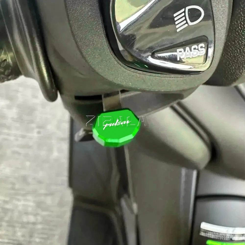 Para Bajaj Pulsar PULSAR 200AS200RS 200NS ALLYEAR accesorios de motocicleta botón interruptor de señal de giro tapa de llave CNC de aluminio