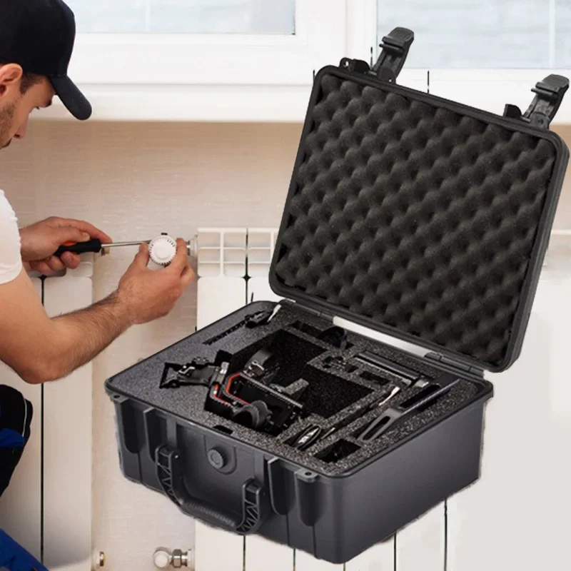 Hard PP Thickened Tool Case Storage Organizing Hardware Boxes Waterproof Empty Suitcase Tools Electronic Instrument Tool Case