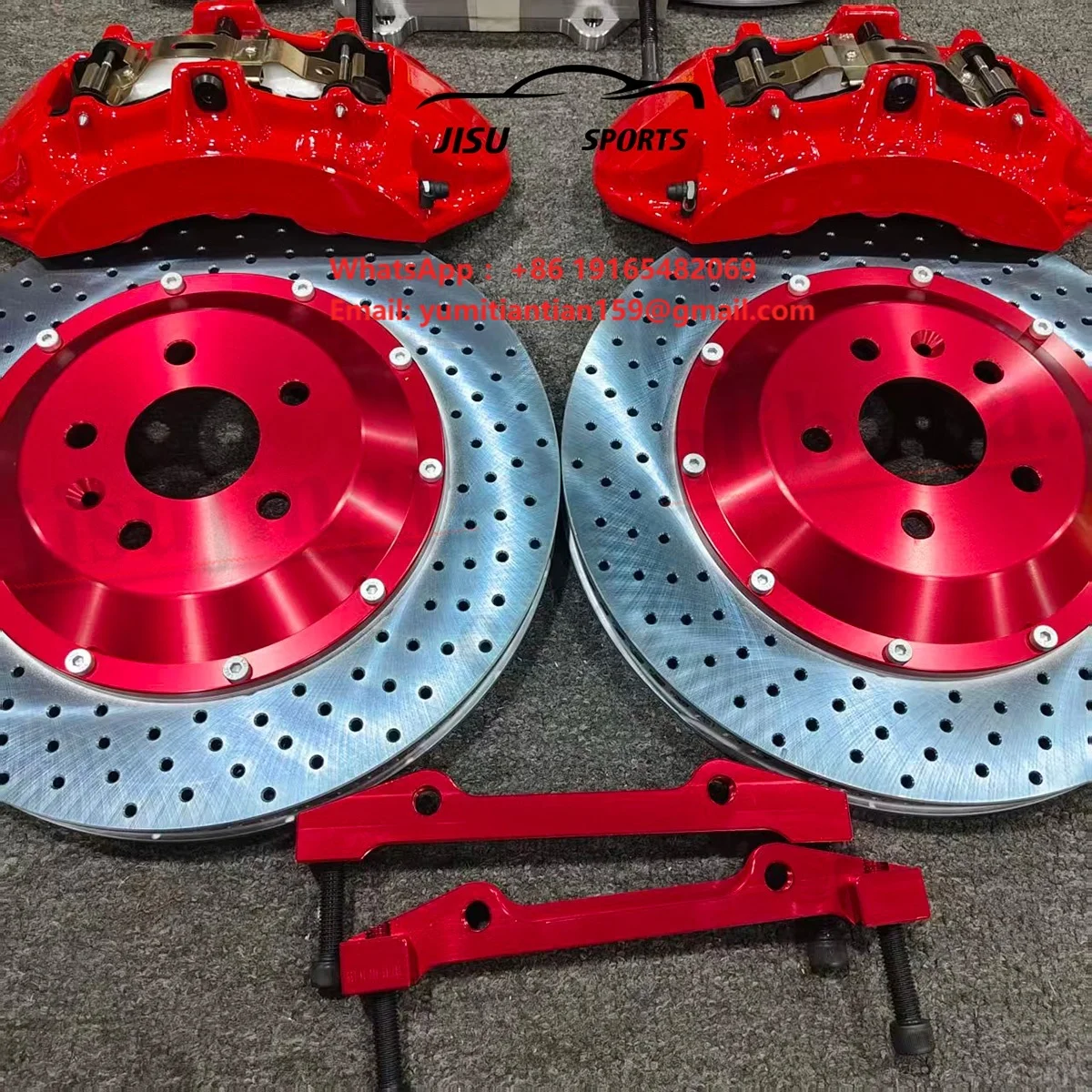6 Piston Brakes Front Brake Caliper System Steel Brake Caliper Disc Rotor for 2024 Xiaomi SU7 BYD Han EV