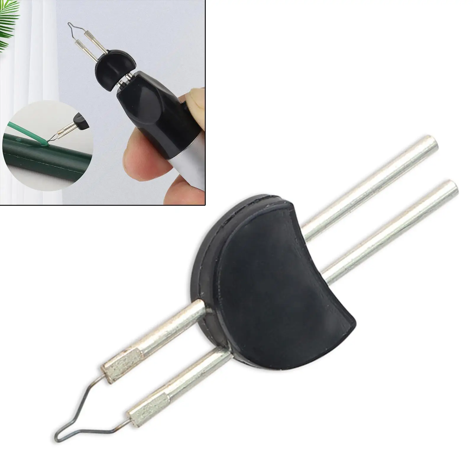 Replacement Thread Zap Tip Tungsten Wire Pen Head for Jewelry Making Finishing Beading Weaving Stringing Projects Compact Black