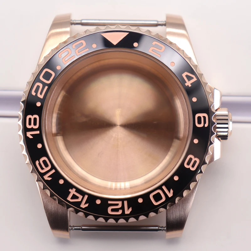 

Корпус для часов 40 мм NH35 с сапфировым стеклом, совместимый с механизмами NH35, NH36, NH34, NH38, NH70, Miyota 8215, Eta 2824, PT5000, для женских часов GMT SUB, запчасти для корпуса.