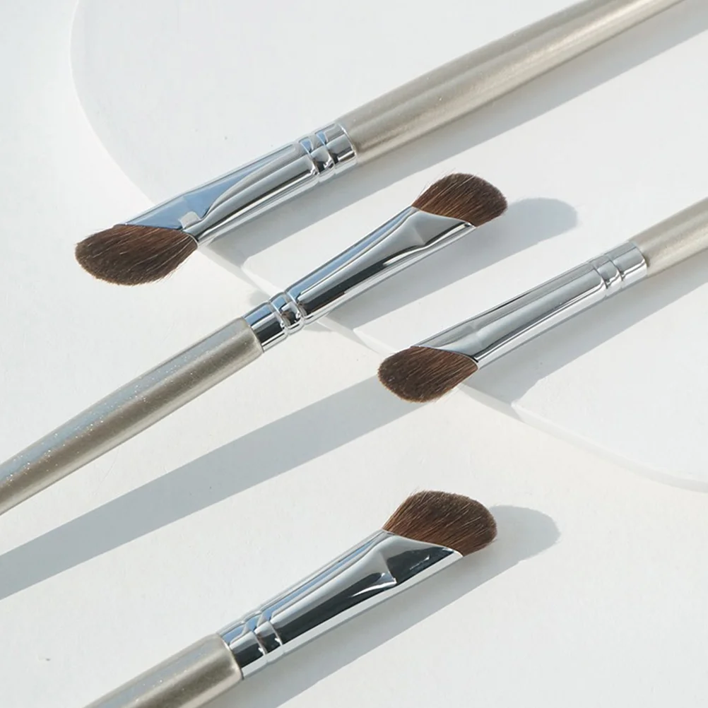 4-teiliges Nasenschattenpinsel-Make-up-Werkzeug, Lidschatten-Legierung, Concealer, abgewinkelt, Miss Contour