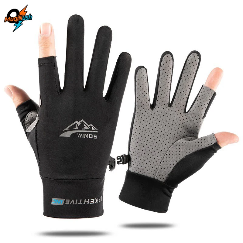 

MuqiNush Anti-Slip,UV Resistant,Breathable Gloves,Sun-Resistant Half Finger Gloves,Suitable For Driving Bicycles Cycling Fishing