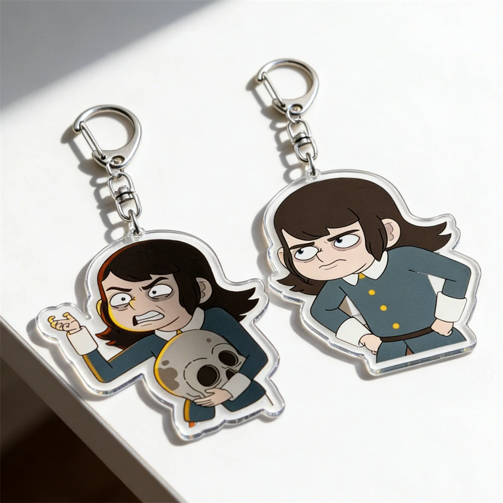 Lindo llavero de Anime de terror para accesorios llavero Abaddon embrujado joyería Cecil Hotel Esther Nathan Freeling Fans amigos regalos