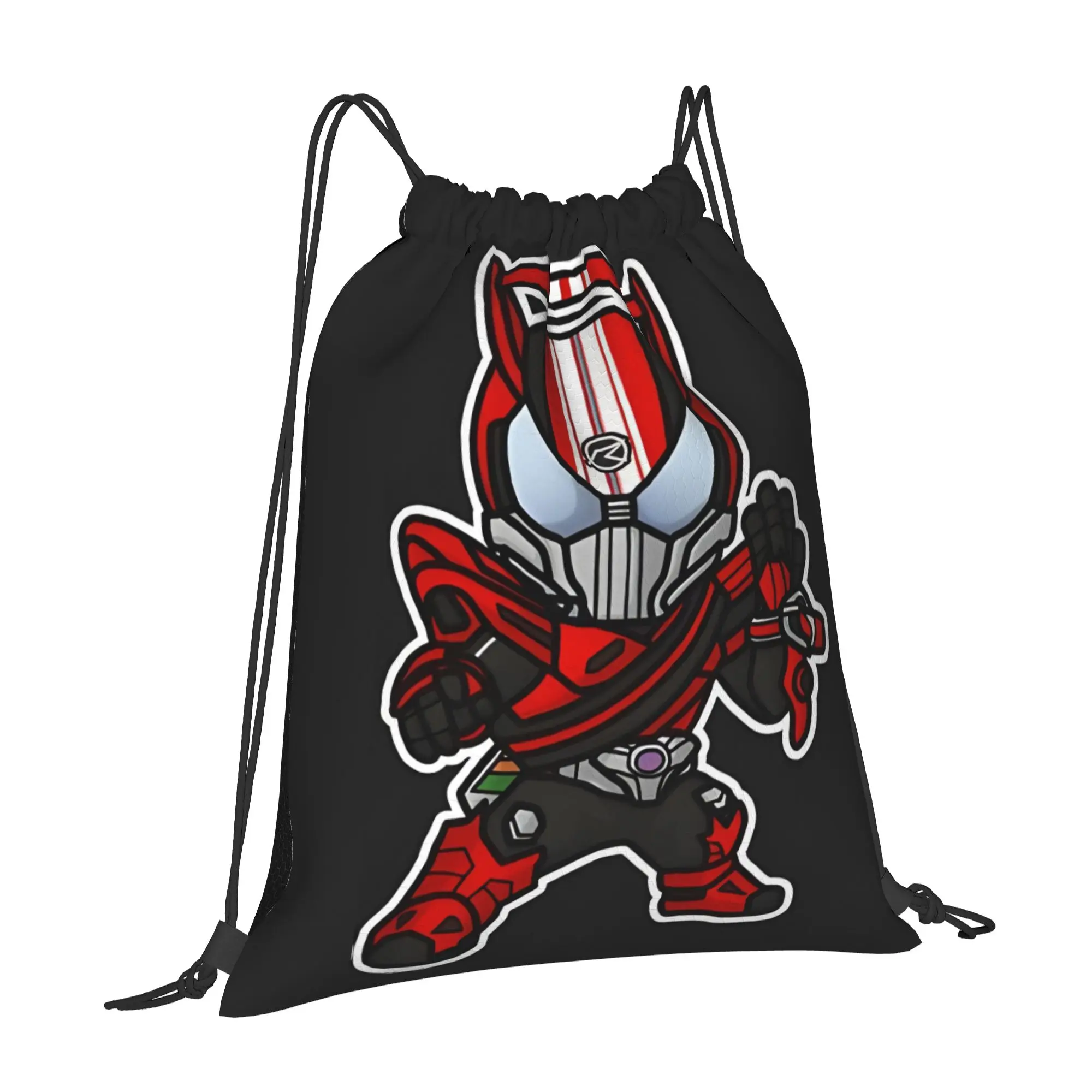 gym Pouch Kamen Rider Drive Chibi Style Kawaii  Drawstring Bags Shopping Unisex Storage Organize Bundle Pocket Rope Bag