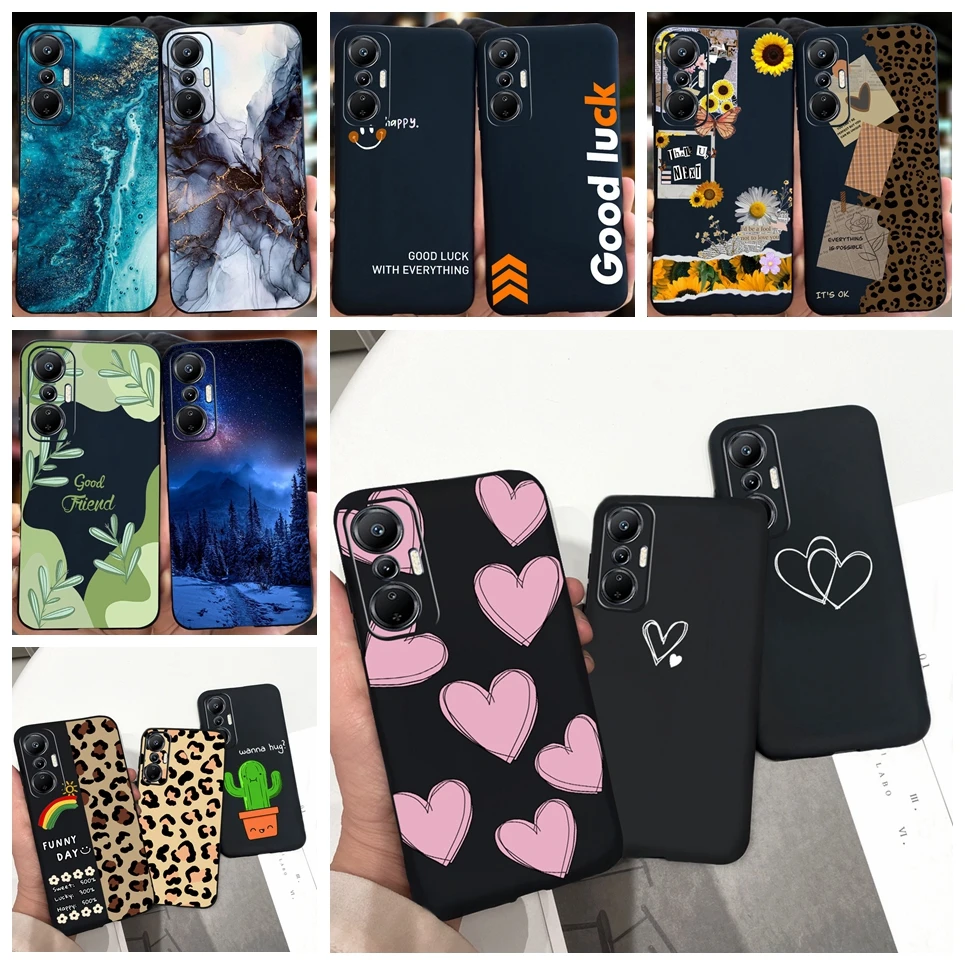 Love Heart Matte Soft TPU Case For Infinix Hot 20s Hot 20 Back Cover Phone Shell On Hot20S X6827 Coque Funda Silicone Housing