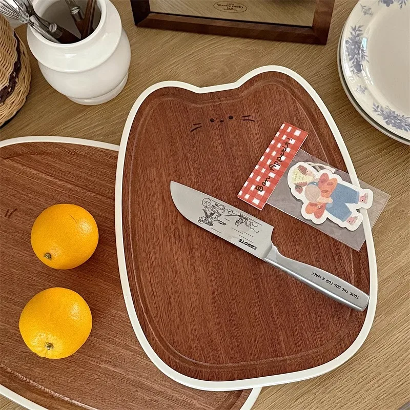 PYH household ebony antibacterial and mildew-proof cutting board kitchen special fruit solid wood cutting panel