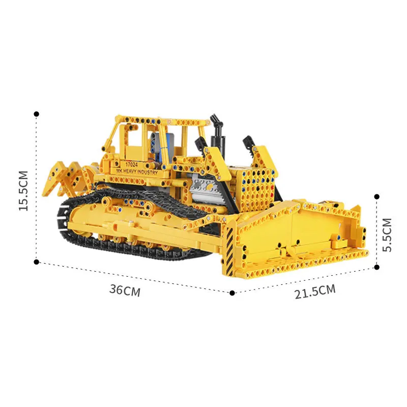 Blocks & Model Building Toys Bulldozer Plastic Construction Engineering Set And Children Toy Bricks Gift