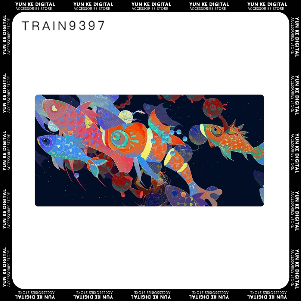 

Train9397 Mousepads Soft Leather Non-Slip Original Illustration 300x600mm Gaming Mousepad Dirt Tolerance Waterproof Office Gift