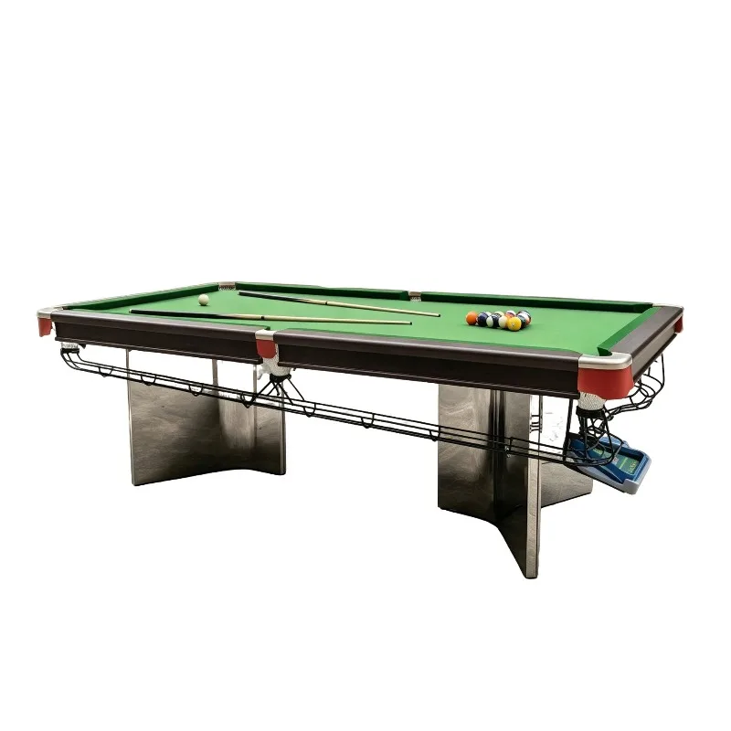 Stainless Steel Leg Billiards Table Marble Home Billiards