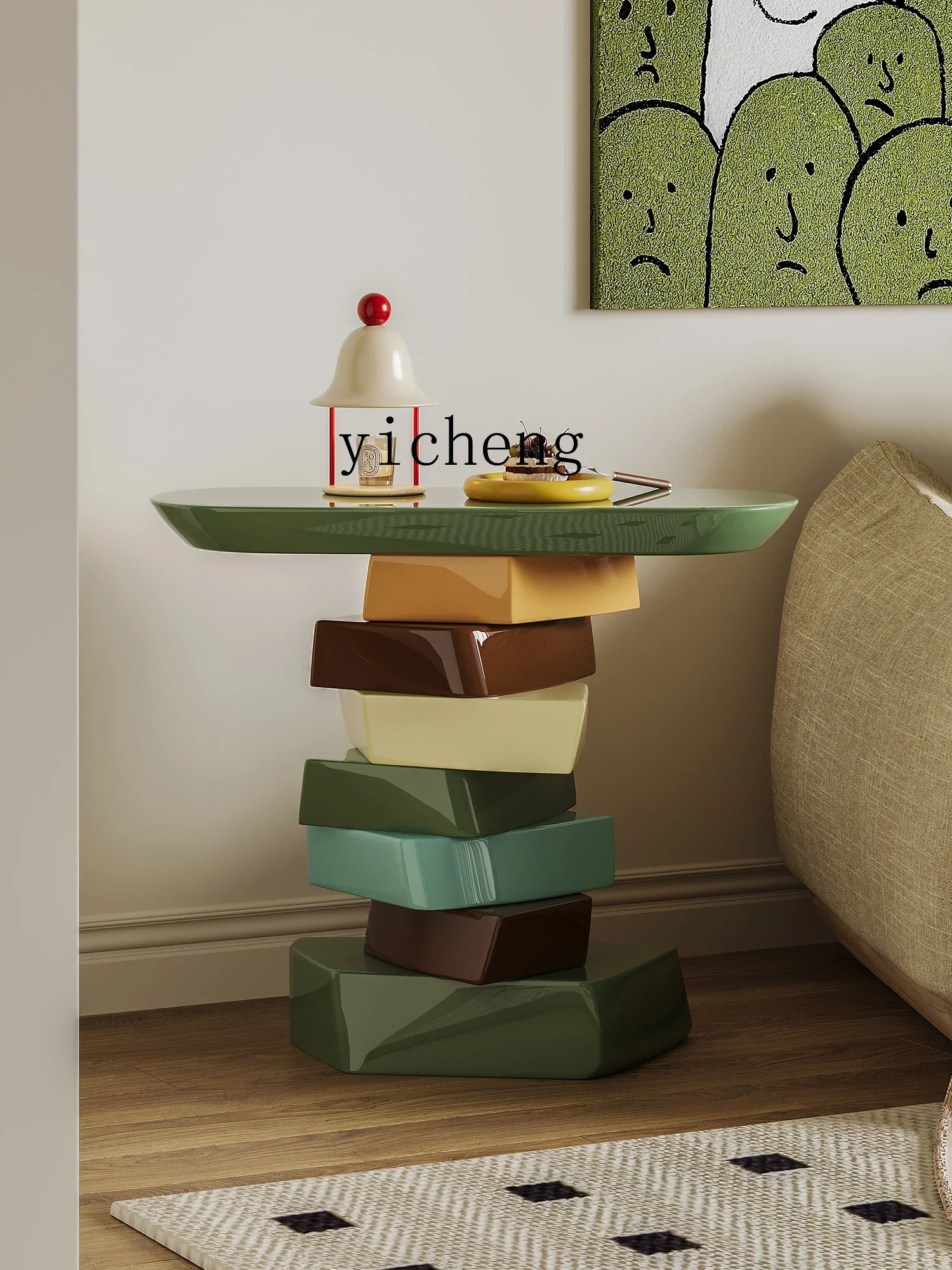 ZC creative color edge few living room sofa corner few bedside table modern simple furniture