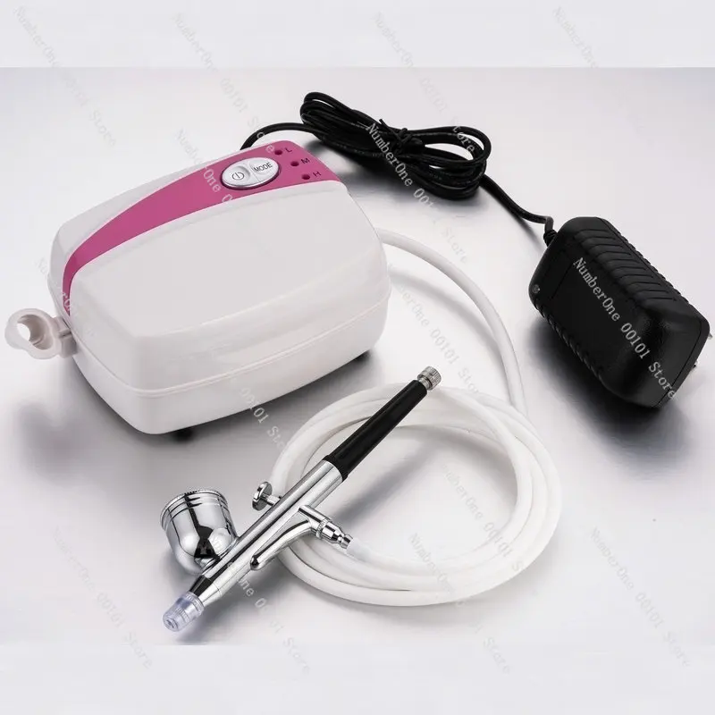 Deep skin care water oxygen meter, airbrush beauty makeup tool, mini air pump airbrush, three-speed speed regulation