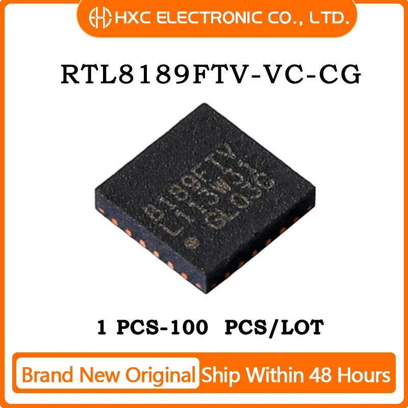 5PCS/10PCS/50PCS/100PCS 100% New RTL8189FTV RTL8189FTV-VC-CG QFN24 IC CHIP