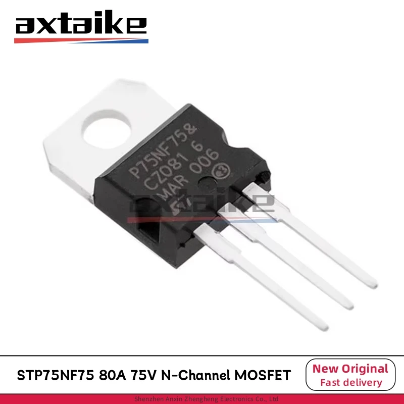 5/10/20PCS STP75NF75 P75NF75 TO-220 75V 80A 300W 75NF75 DIP N-Channel MOSFET Transistor