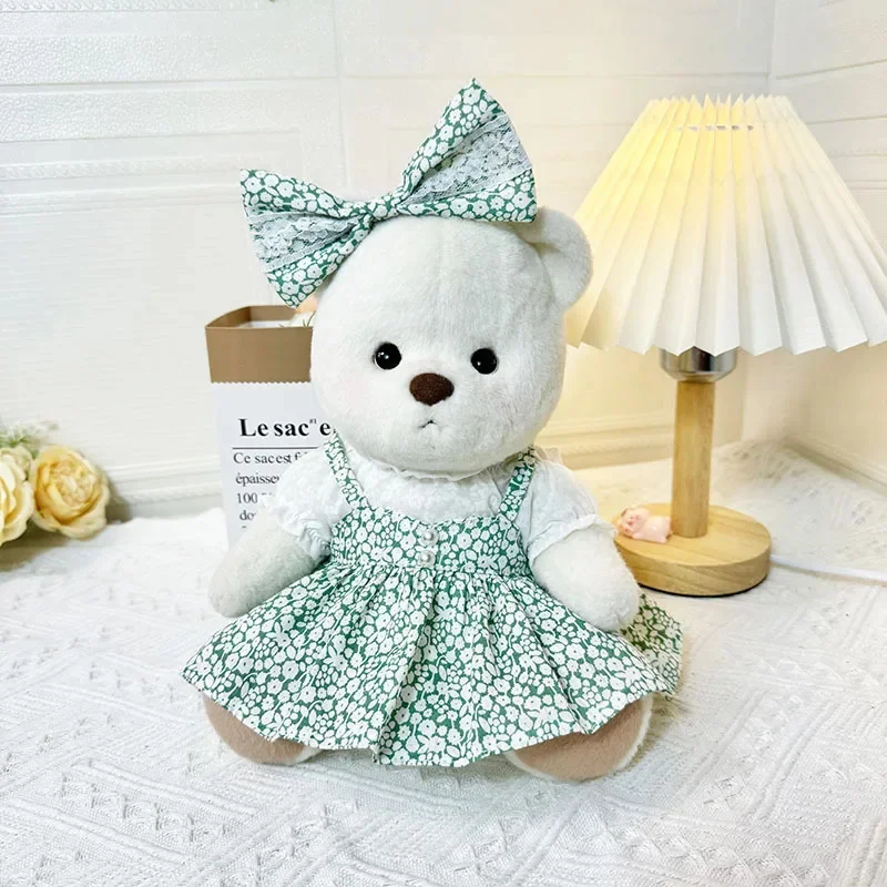 Neuer Verkauf: 30cm Nackter Bär mit Kleidung, Kawaii Bärenpuppe, Weicher Bär in Weiß und Braun, Bequemer Niedlicher Cartoon-Bär, Geschenkspielzeug