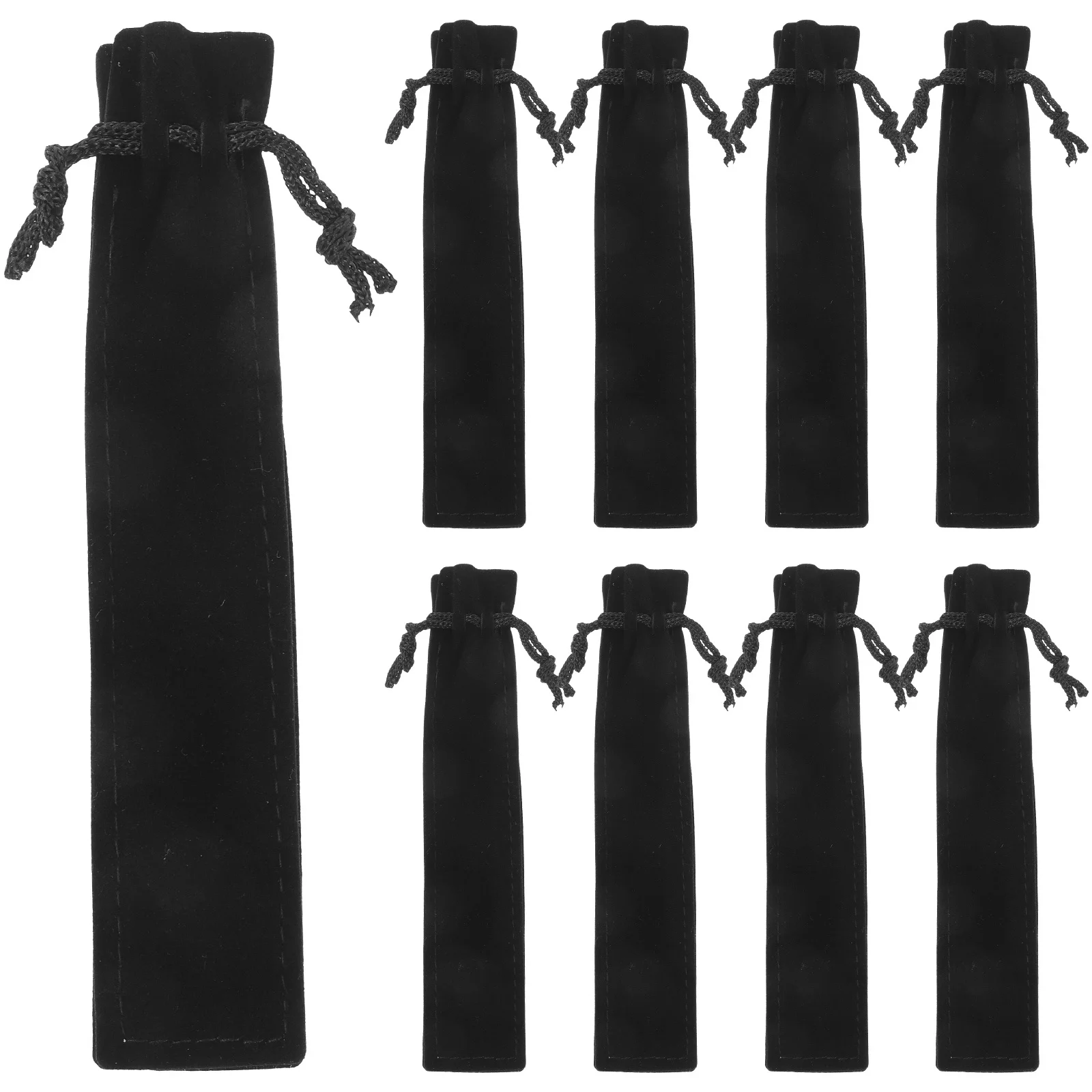 25 قطعة كم القلم الفانيلا الرباط الحقيبة حامل قلم حافظة واقية لتخزين القرطاسية المنزلية مكتب المدرسة #4