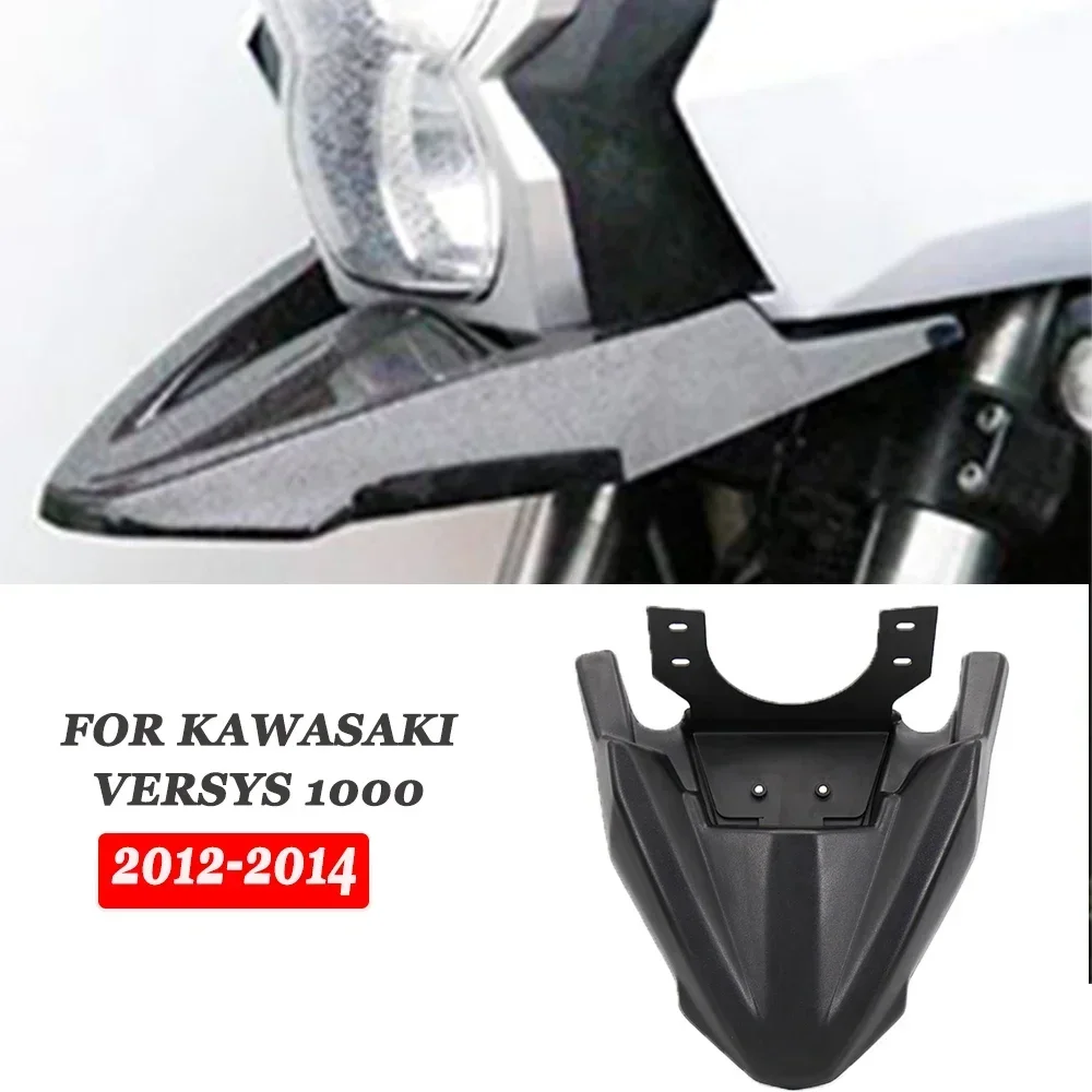 New Motorcycle Front Beak Fairing Extension Wheel Extender Cover For Kawasaki Versys 1000 2012 2013 2014