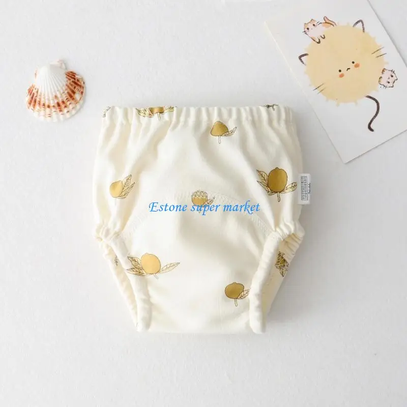 090B Tã Quần Short In Hình Đáng Yêu Tã Trẻ Sơ Sinh 4 Lớp Thấm Nước Tiểu