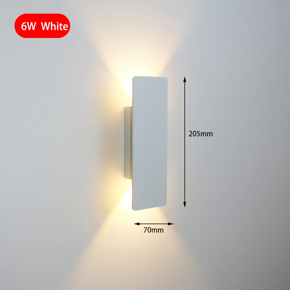 Feiyunlux Moderne Einfache 6W LED Innenwand Lampe Schlafzimmer Wohnzimmer Hause Beleuchtung Gang Korridor Dekoration Aluminium Wand Licht AC85-265V 7