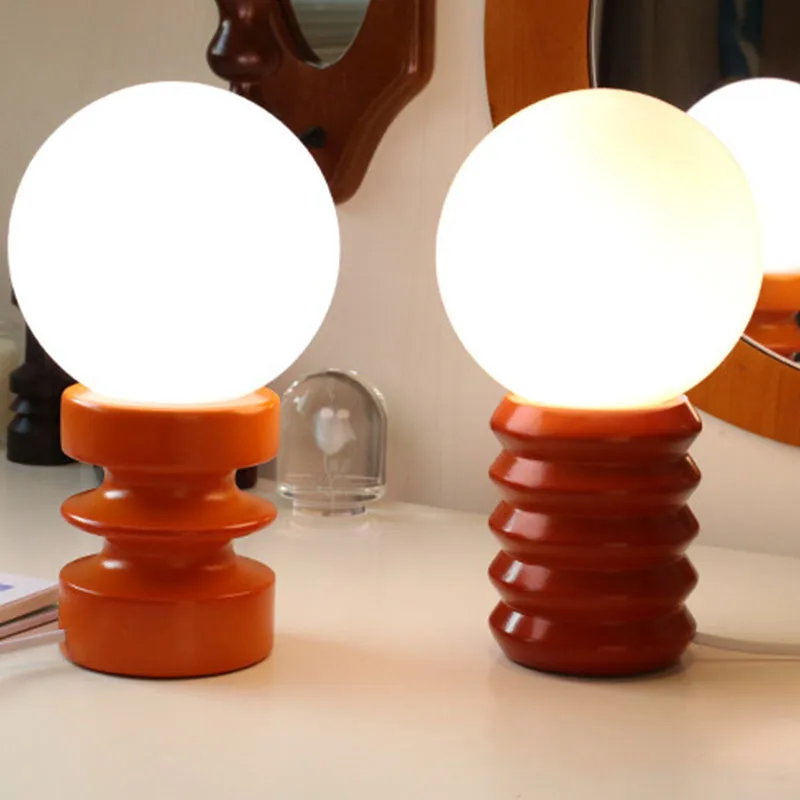 Nordische Glaskugel Tisch lampe Designer orange Lampe Wohnzimmer Esszimmer Schlafzimmer Nachttisch Dekoration Atmosphäre Kinderzimmer Lampen