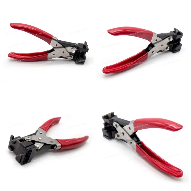 T-Shape Hole Punching Pliers Slot Cutter Puncher Cardboard PVC Card Manual Punch Tool 26x8x4MM