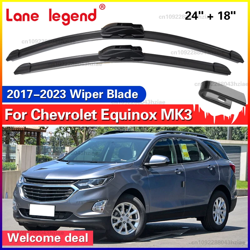 Escobilla Limpiaparabrisas Delantera para Chevrolet Equinox MK3 2017-2023 3ra Generación, Escobillas Traseras para Parabrisas, Accesorios para Auto