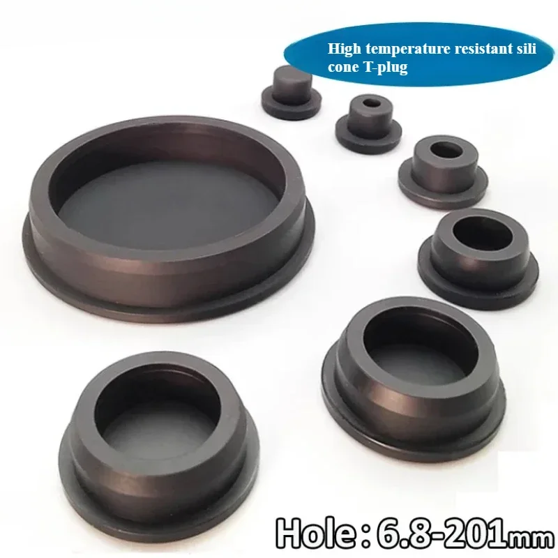 

Black Rubber Stopper Cap Grommets Tire 50Mm 12mm Silicone Cable White Silicone Pad for Tap Drainage Plugs To Cover Holes Tapoon