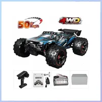 1:16 85KM/H Or 50KM/H 4WD RC Car With LED Remote Control Cars High Speed Drift Monster 4x4 Truck for Kids vs Wltoys 124017 Toys