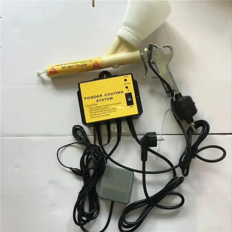 Metal workpiece spray machine Mini Powder Coating System PC02 Electrostatic spray gun 110V/220V