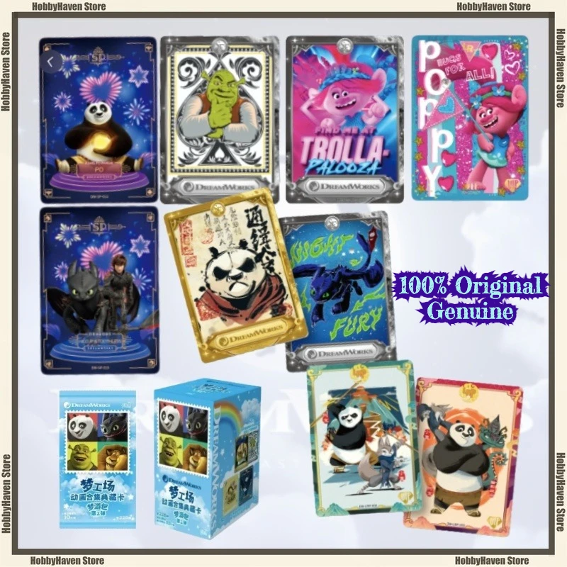 متوفر في المخزون لعبة بطاقة DreamWorks مجموعة الرسوم المتحركة مجموعة بطاقة Sleepwalking Package الجزء 2 مجموعة أنيمي الطرفية هدية