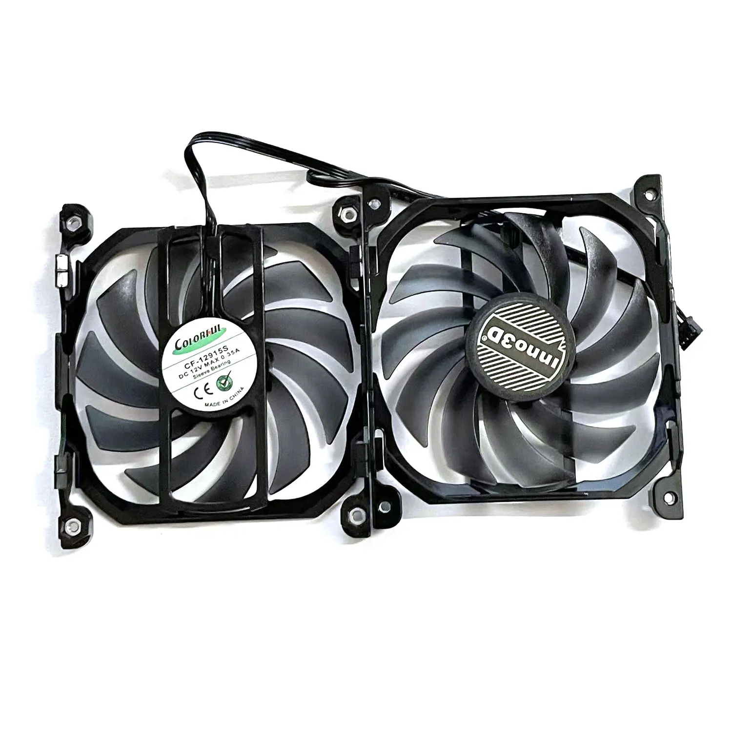 CF-12915S Video Card Fan For INNO3D GeForce GTX 1070 1070Ti 1080 1080Ti P104-100 Twin X2 Replacement Graphics Card GPU Fan