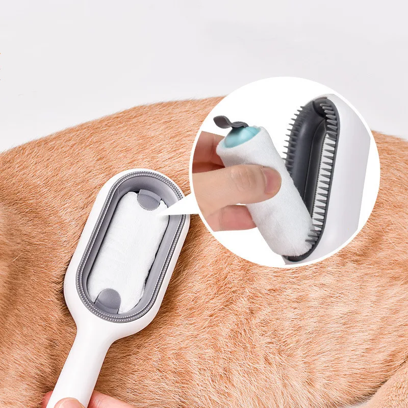 Cat Pet Cleaning Comb Cat and Dog Hair Removal Brush Cleaning Pet Grooming Brush  Water Injection Massage Pet Supplies