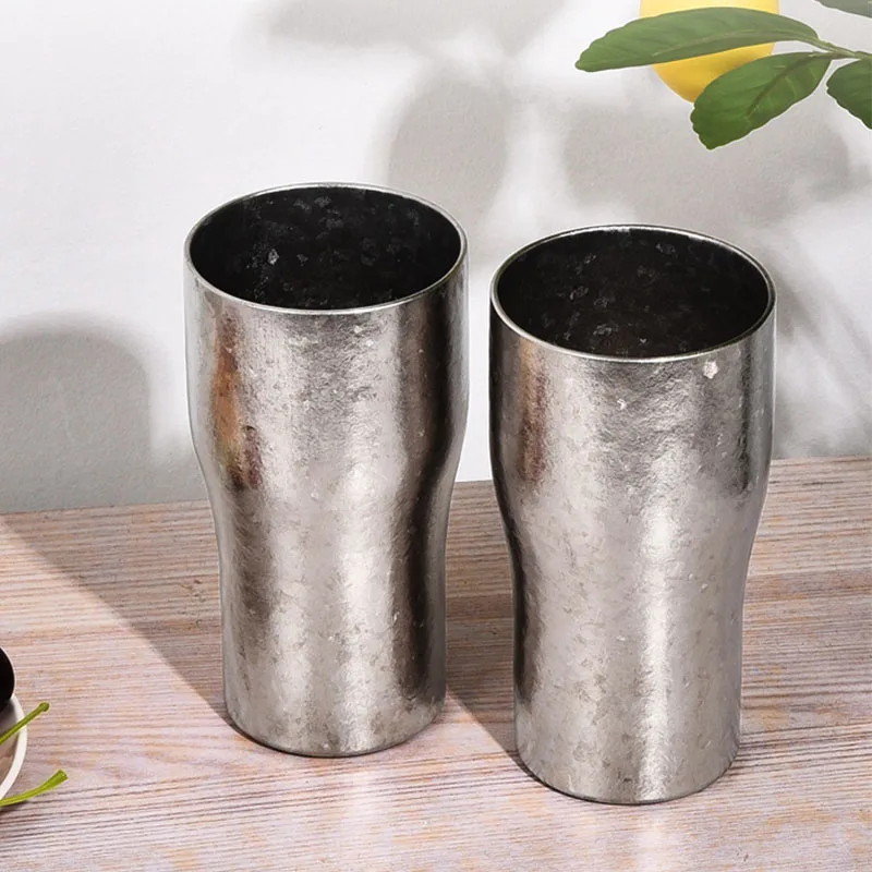 

Пивная пробка из чистого титана большой емкости, 430 мл, двухслойная теплоизоляция, противоожоговая, антибактериальная, дорожная водная пробка/кружка COFFEE