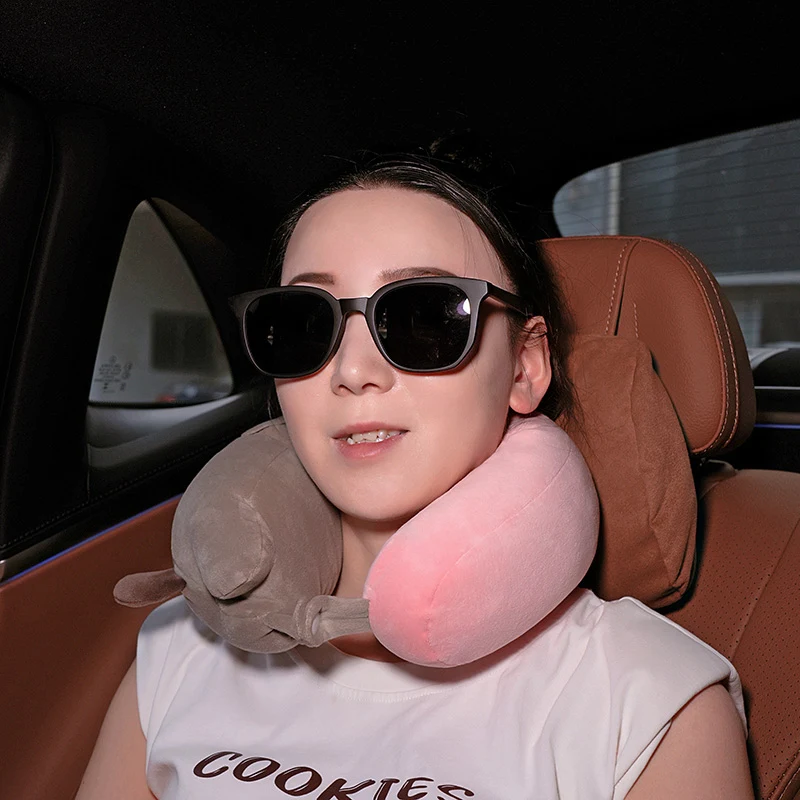 Almohada creativa de lengua larga para el cuello de perro, juguetes de peluche de perro Kawaii, almohada creativa de muñeco de cachorro para niñas, regalos para niños, decoración