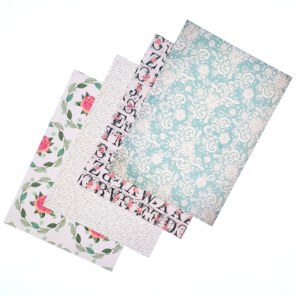 Kreatives Papier 6*4 Zoll mit Blumenmuster für Journaling und Scrapbooking A5 A6 Vintage Blumendesign Scrapbook Hintergrundpapiere – Detail 20