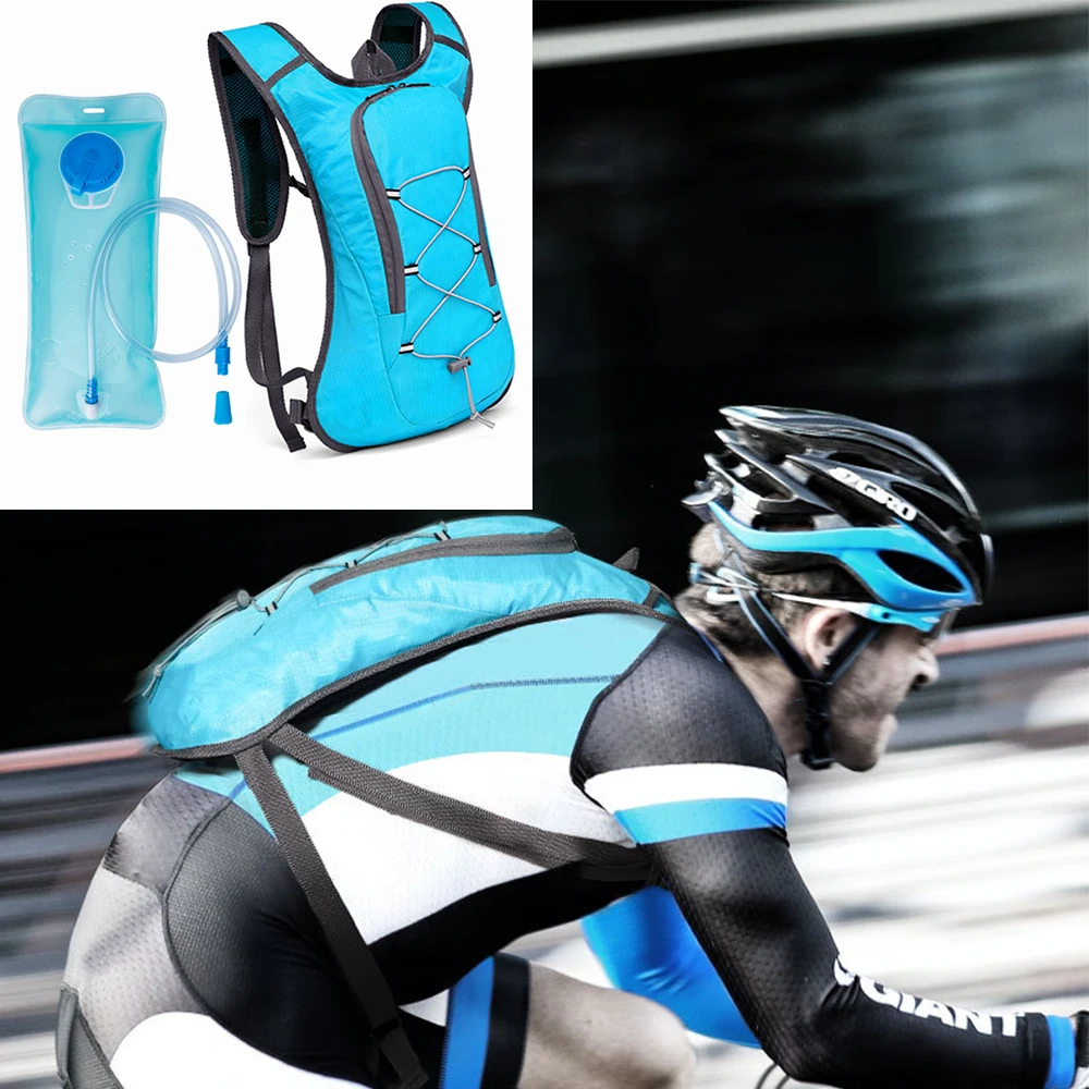 

Bicycle Water Bag Foldable 2L Sport Outdoor Hiking Portable Breathable For Cycling Road Bike Pouch Hydration Backpack