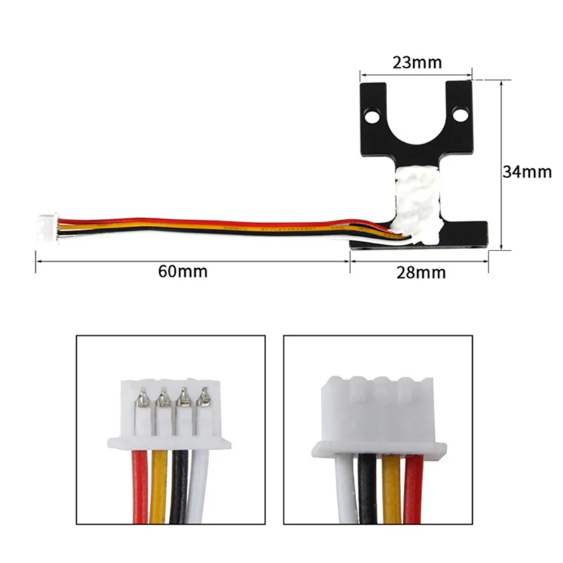 للطابعة Anycubic Vyper ثلاثية الأبعاد التسوية التلقائية Hotend تصاعد كتلة عدة استبدال أجزاء دقة الطباعة المحسنة