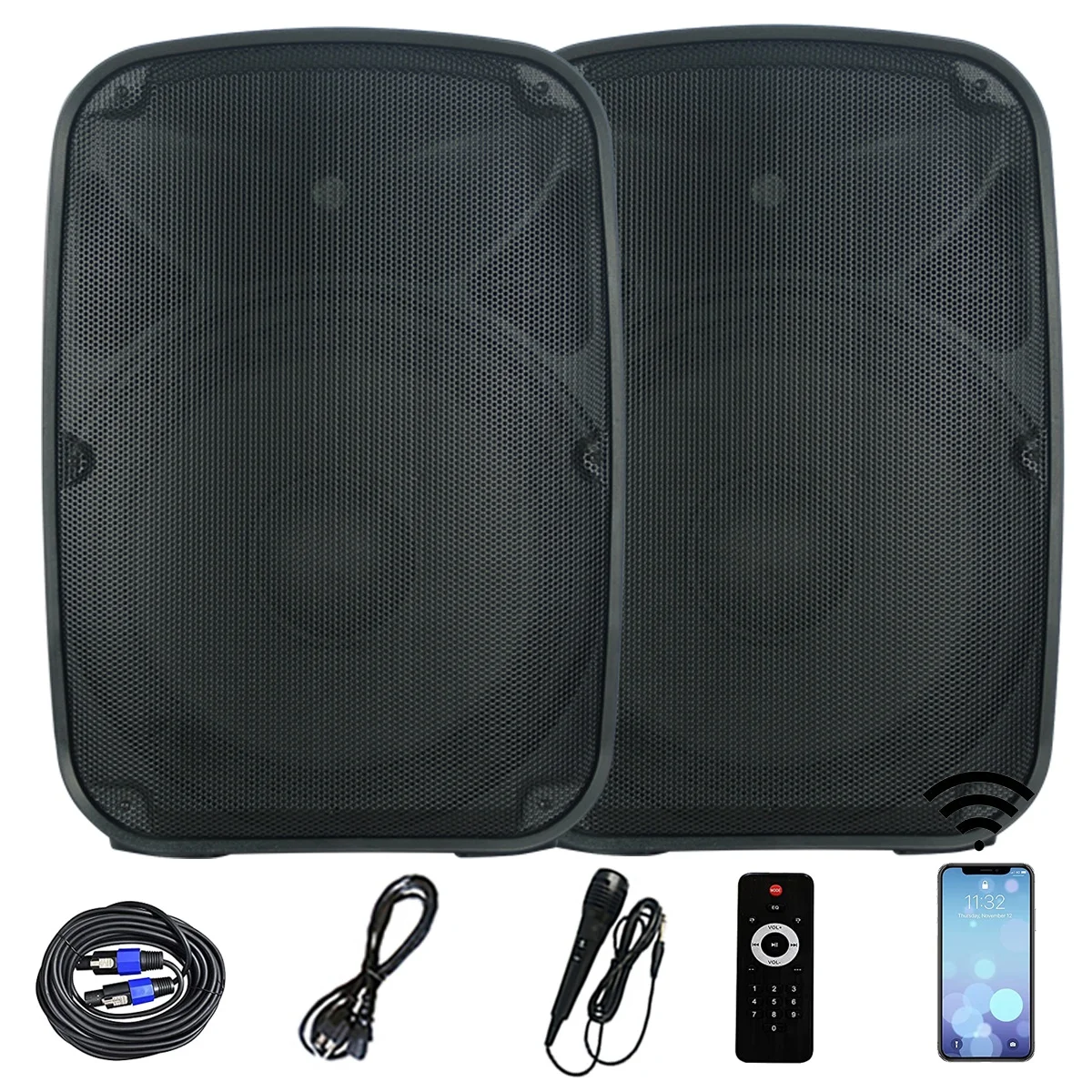 OEM Professional Audio 1000W  Combo 2x15