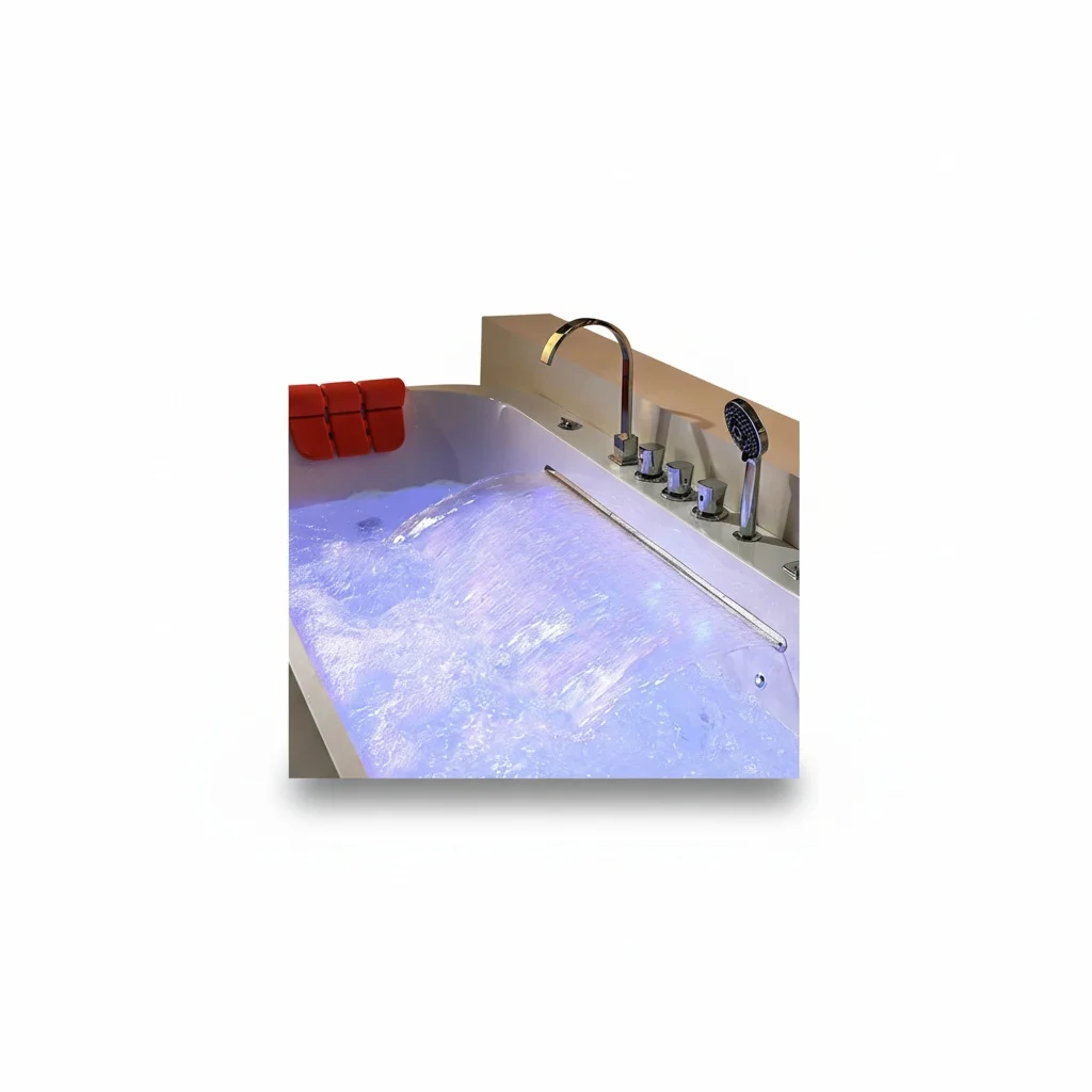 

Acrylic Freestanding Bathtub, 1850x1200x600mm/72.8x47.2x23.6inch, Contemporary Soaking Tub, with Center Drain and Overflow