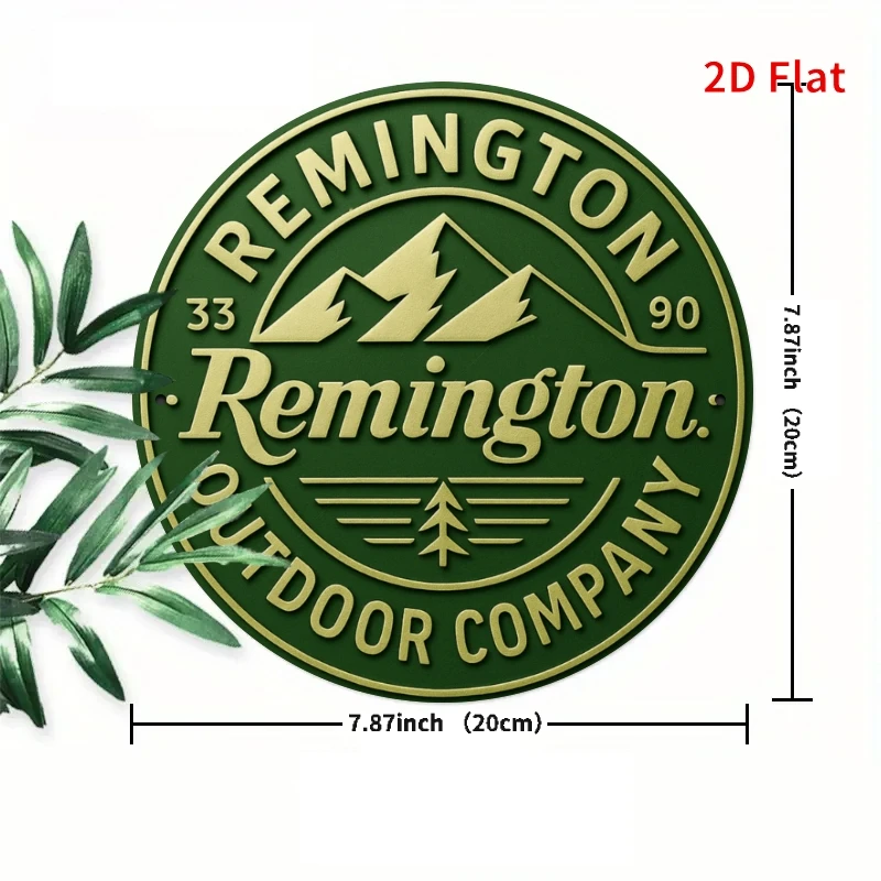 CIFBUY Vintage Aluminum Wall Art Waterproof Wear Resistant Rustic Remington Outdoor Sign Funny Quote Pattern For Porch Living Ro