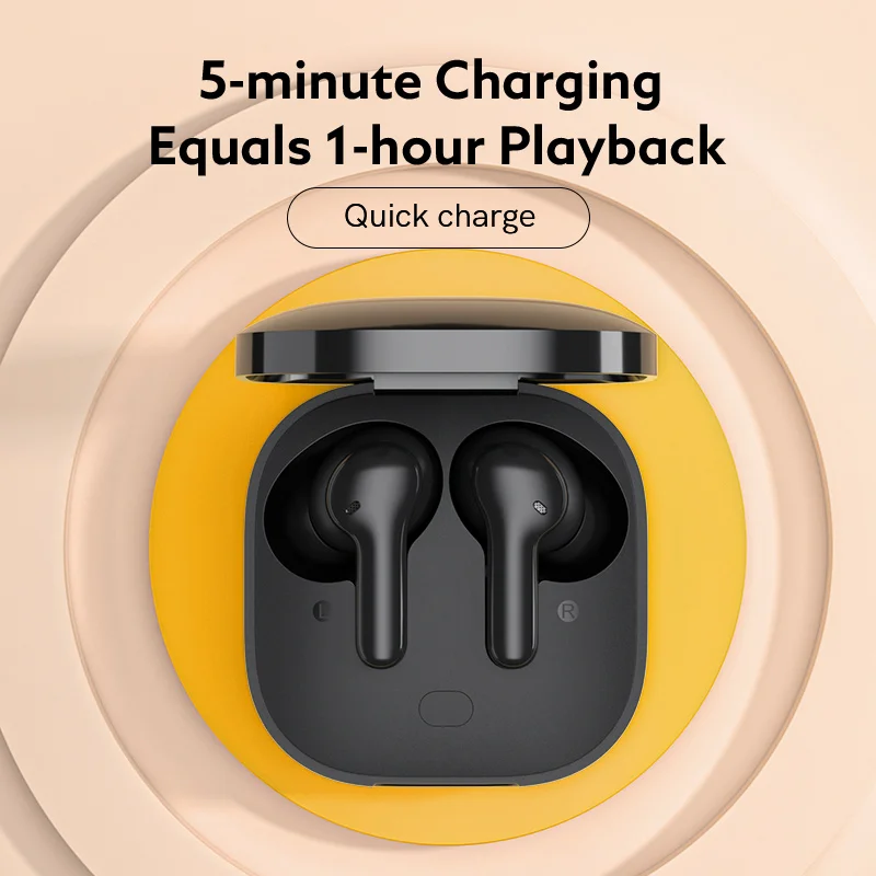 QCY T13 TWS Wireless Bluetooth Earphone Headphone V5.1 Touch Control Earbuds with 4 Mics ENC HD Call Headset Customizing APP 40H view 6