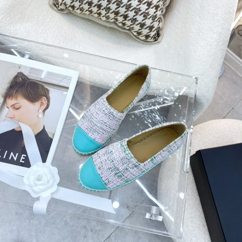26SS New  Comfortable Fashionable Design Classic Women's Fisherman Shoes Braided Craft Anti-slip Sole Women's Flat Casual Shoes