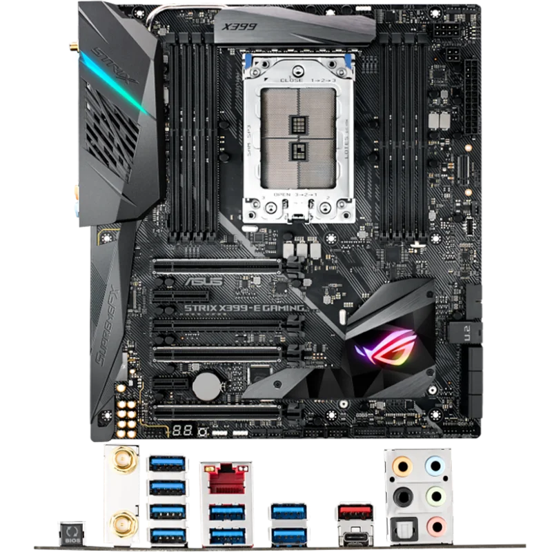 VOOR ASUS ROG STRIX X399-E Gaming Moederbord AMD X399 8xDDR4 E-ATX Socket TR4 1xM.2