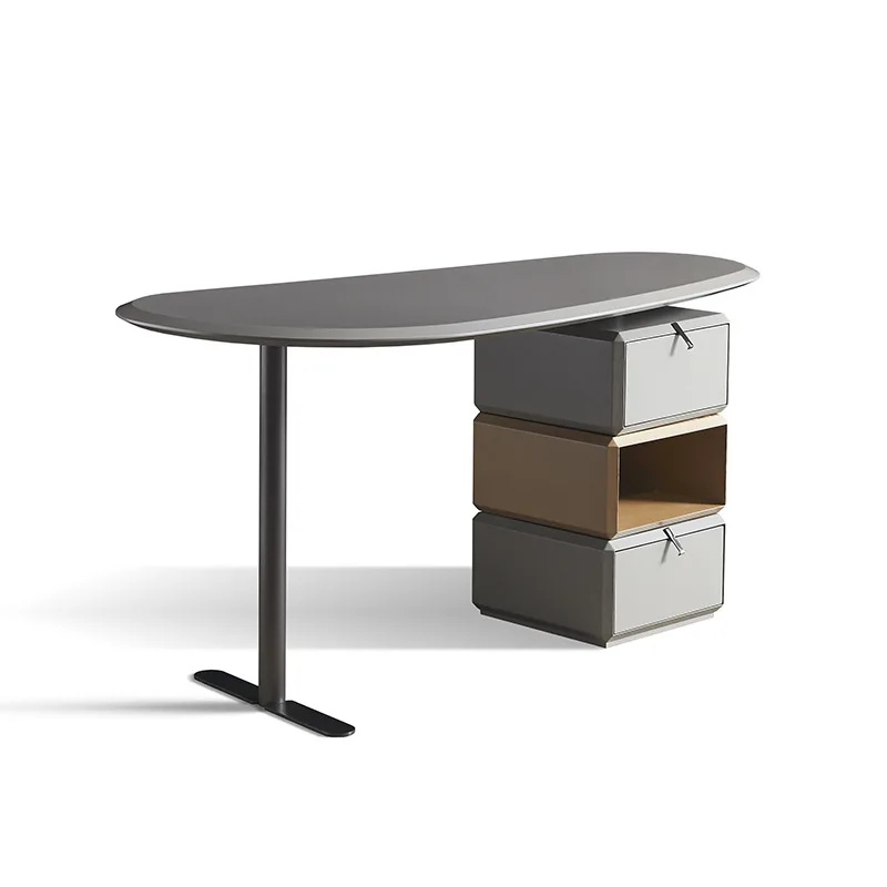 

Italian minimalist solid wood dressing table rotating makeup table