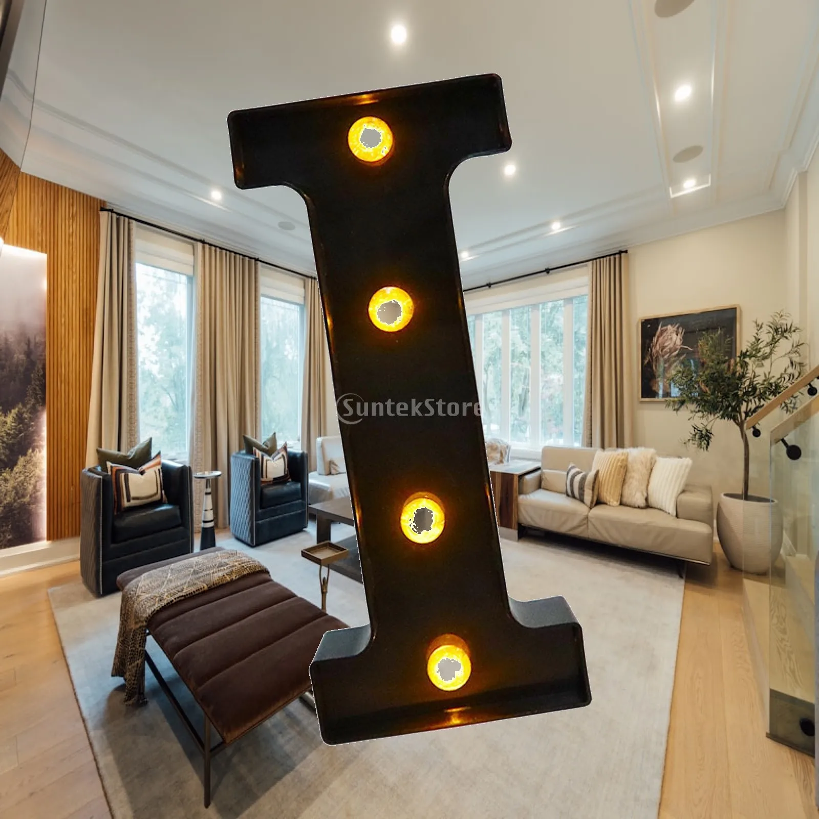 LED Marquee Letter Light Warm White Marquee Letter Lamp Lighted Marquee Letter Light for Outdoor Wedding Birthday Cafe Party