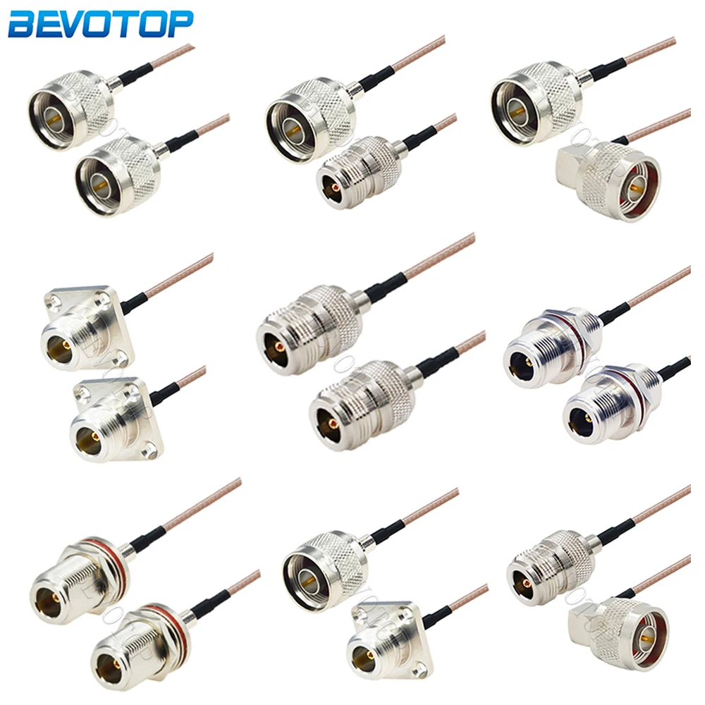 

New N Type Male to Female Connector RG316 Cable RF Coaxial 50 Ohm Low Loss Jumper Pigtail 3G/4G/5G/LTE Antenna Extension Cable