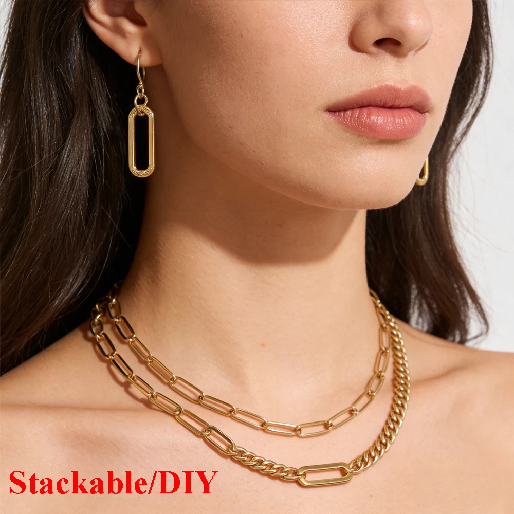 1 Meter Edelstahl Oval Link Kabel Ketten DIY Schmuck Machen Halskette Erkenntnisse Handwerk Armband Fußkettchen Körper Kette Großhandel – Detail 3