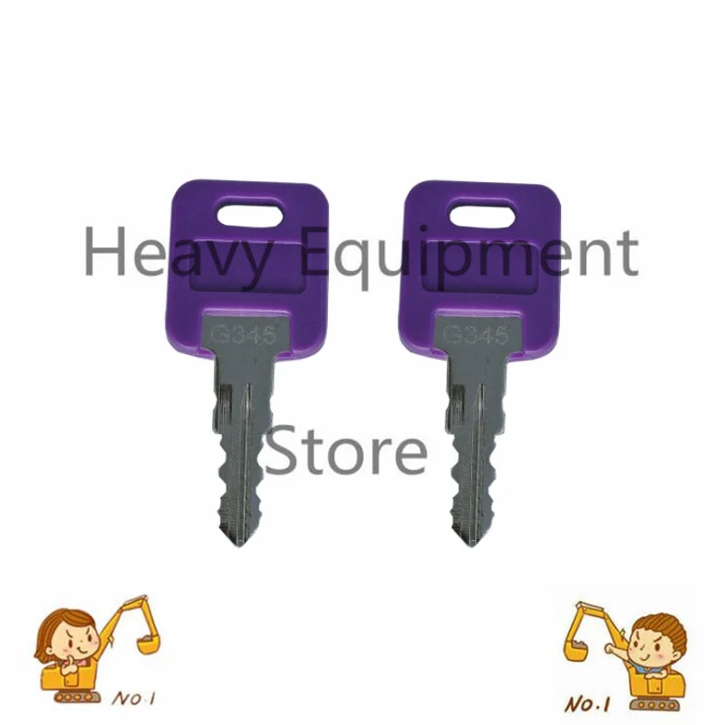 2X Keys Code G345 for RV Motorhome Trailer Camper Toy Hauler Travel Trailer