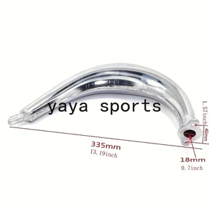 1 قطعة نصف قمر كاتم صوت العادم كاتم صوت أسود ل 49cc 60cc 66cc 80cc 2 السكتة الدماغية محرك دراجات نارية بمحركات أعلى 12 مبيعات كاتم صوت دراجة العادم الآلية - No9